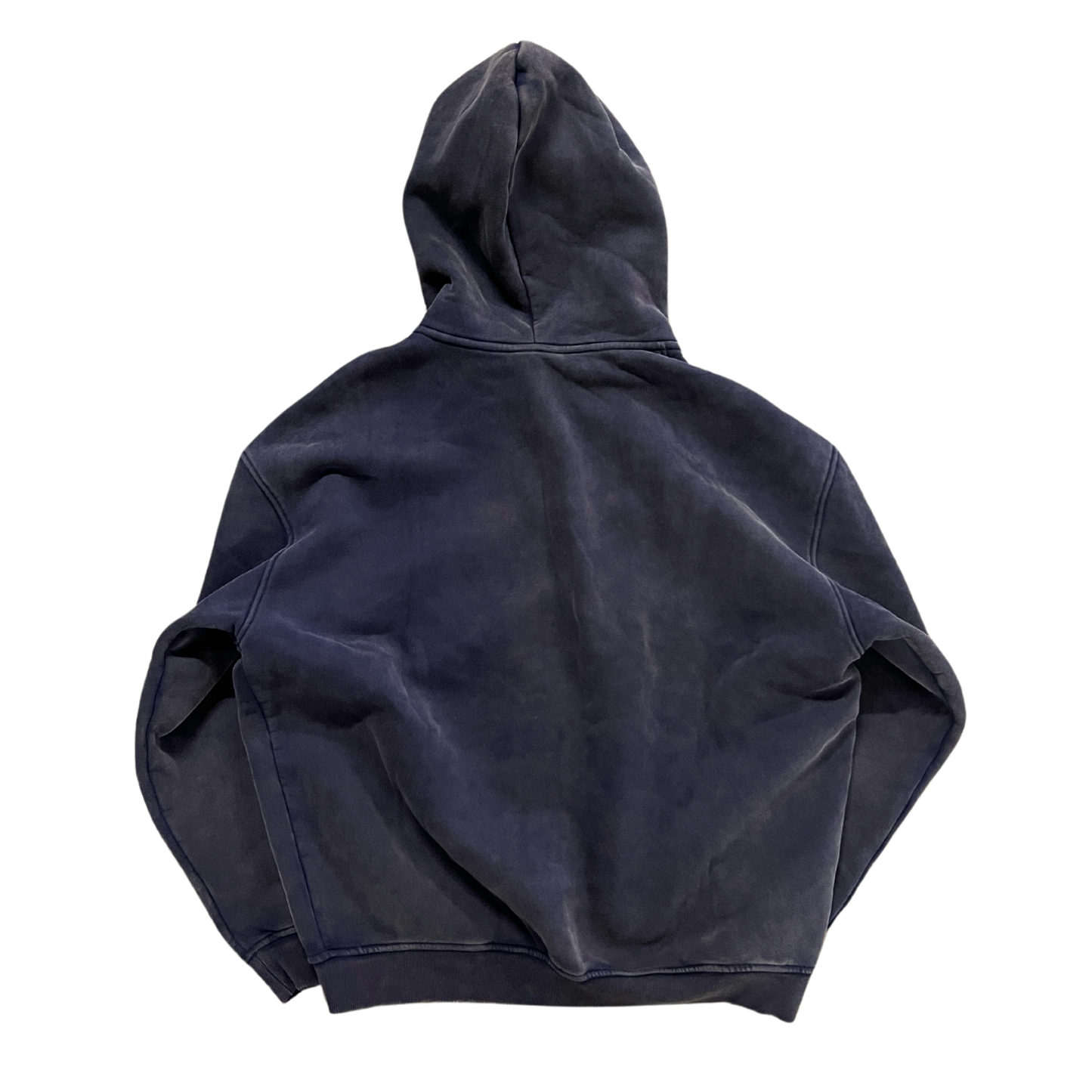 NAVY BLUE CLEAN ZIPPER HOODIE