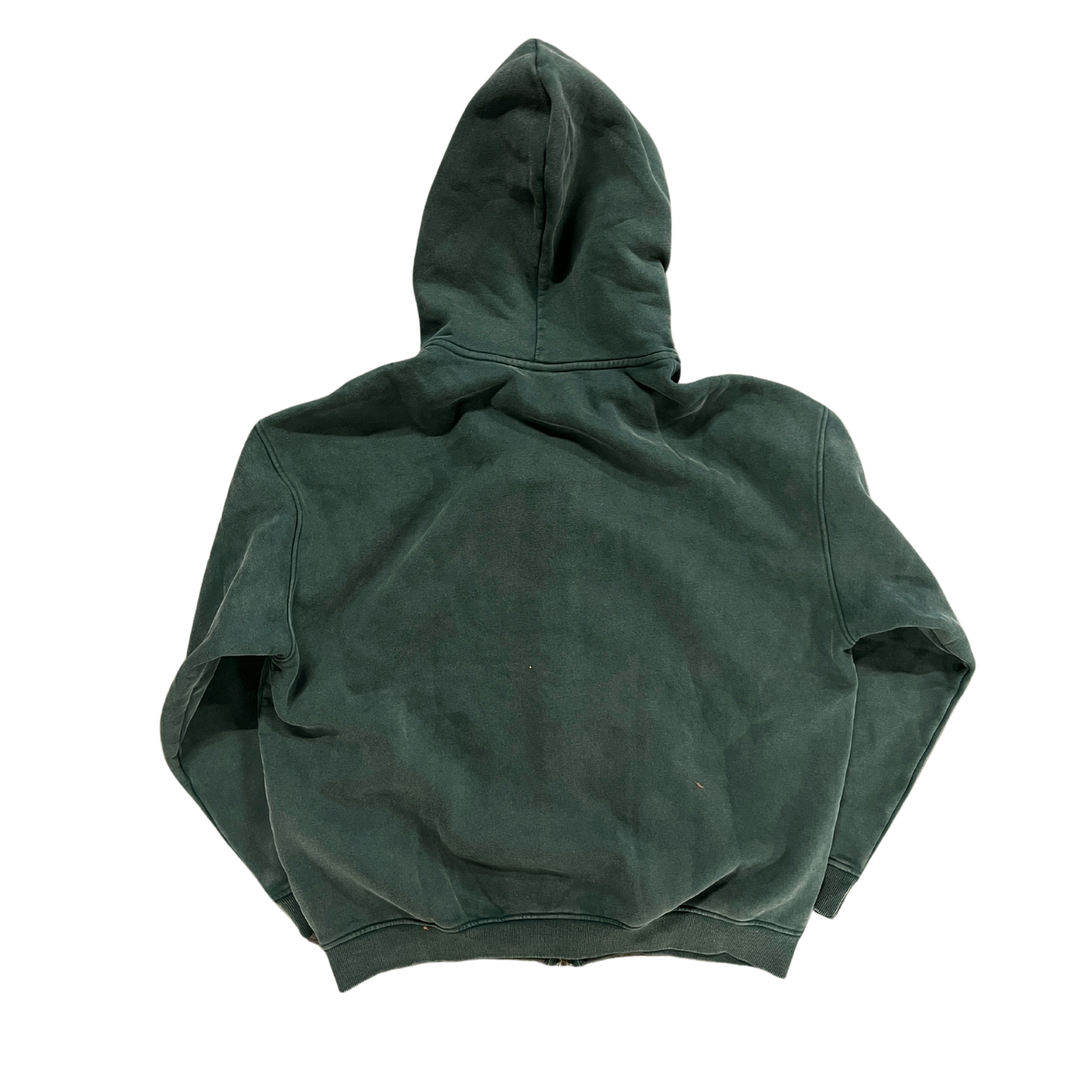 DARK GREEN CLEAN ZIPPER HOODIE