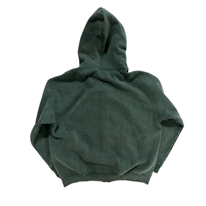 DARK GREEN CLEAN ZIPPER HOODIE